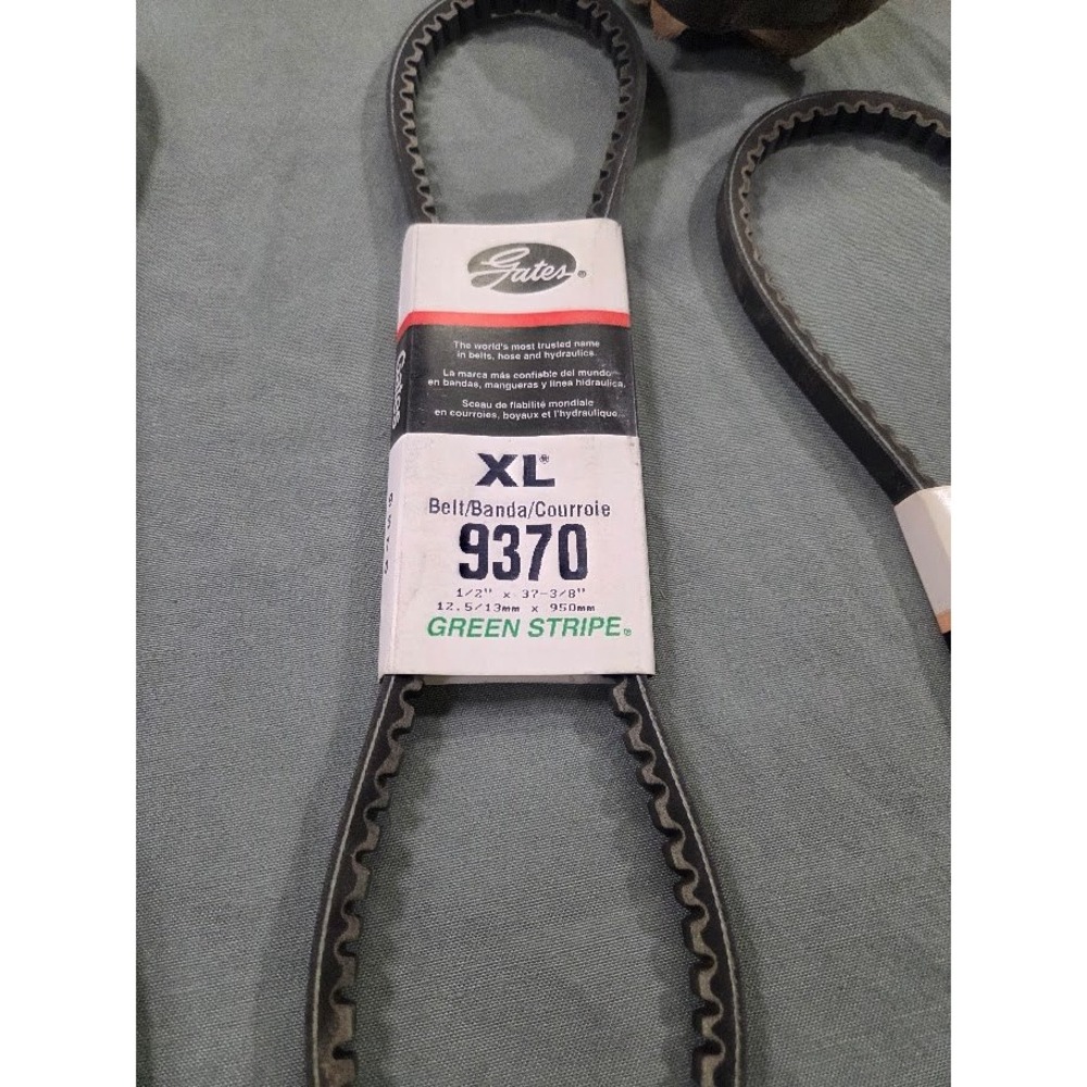 Gates XL 9370 Green Stripe V-Belt 1/2 Inch x 37-3/8 Inch 12.5/13mm x 950mm New